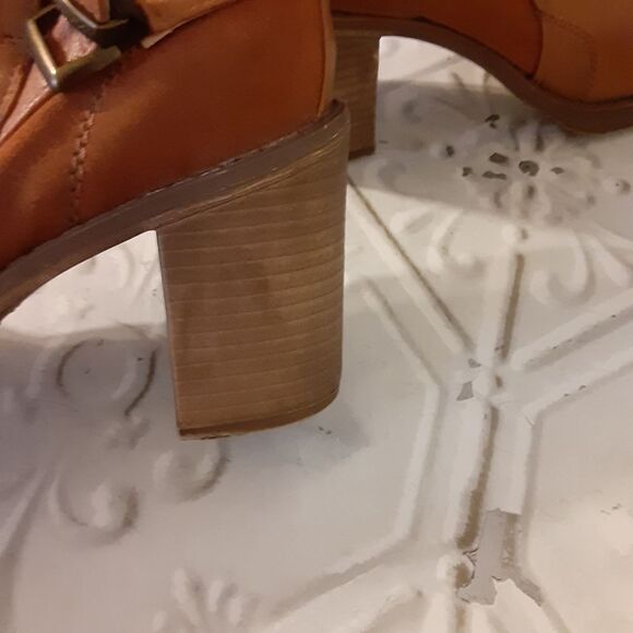 ROCKET DOG VINTANGE Y2K CHUCKY HEEL CAMEL COLOR BOOTIES SZ 6 - Picture 5 of 15